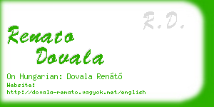 renato dovala business card